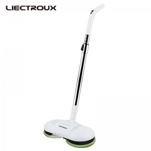 LIECTROUX Trådlös Dual Spin Electric Mopp & Waxer med vattenspray & vaxsprayfunktioner, Wireless Mopping och vaxrobot F528A